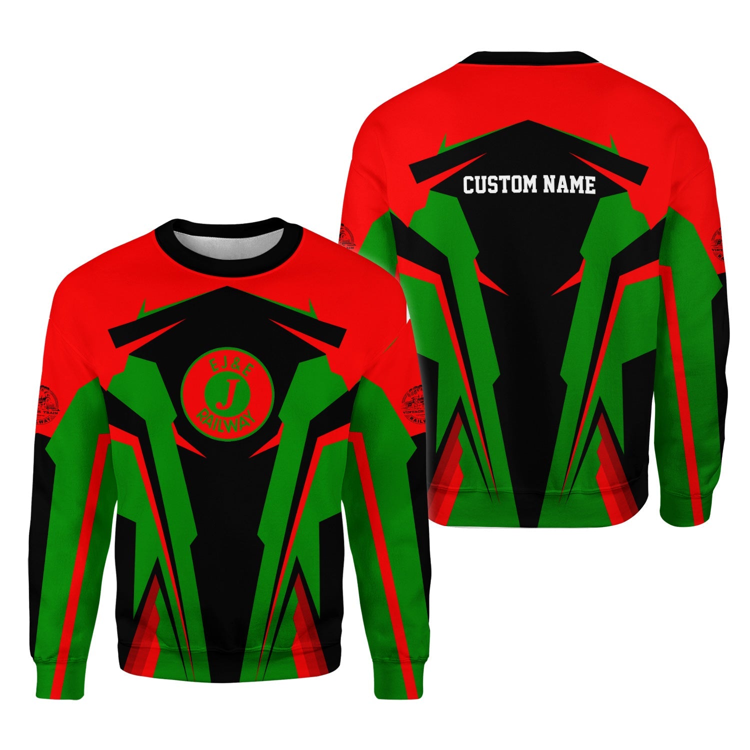 Railspirit Personalized Elgin Joliet And Eastern Railroad Sweatshirt Strong Line Style Train Unisex Shirt All Over Print