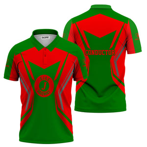 Railspirit Personalized Elgin Joliet And Eastern Railroad Polo Shirt Unique Style with Custom Job Train Shirt