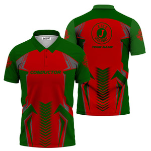 Railspirit Personalized Elgin Joliet And Eastern Railroad Polo Shirt Standout Style with Custom Position Train Shirt