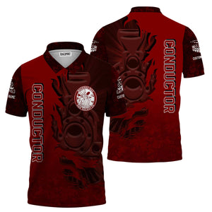 Railspirit Personalized Detroit & Mackinac Railroad Polo Shirt Blazing Style with Custom Position Train Shirt