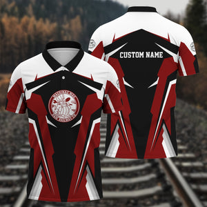 Railspirit Personalized Detroit & Mackinac Railroad Polo Shirt Strong Line Style Train Unisex Shirt All Over Print