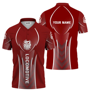 Railspirit Personalized Detroit & Mackinac Railroad Polo Shirt Striking Line Style Train Shirt For Locomotive Lovers