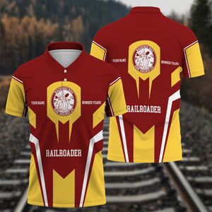 Railspirit Personalized Detroit & Mackinac Railroad Polo Shirt Custom Year Railroader Shirt Gift Idea For Train Lover