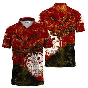 Railspirit Personalized Detroit & Mackinac Railroad Polo Shirt Torn Graphic Style Train Shirt For Rail Junkie