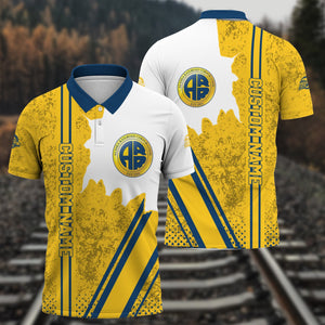 Railspirit Personalized Alaska Railroad Polo Shirt All Over Printed Unisex Shirt