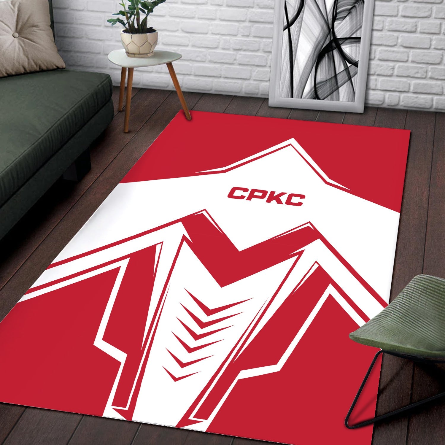 Railspirit Canadian Pacific Kansas City Area Rug Railway Trainspotter Style CPKC Rug Gift Idea For Foamers