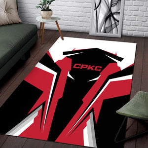 Railspirit Personalized Canadian Pacific Kansas City Area Rug CPKC Strong Line Style  Train Area Rug Gift Idea For Train Lover