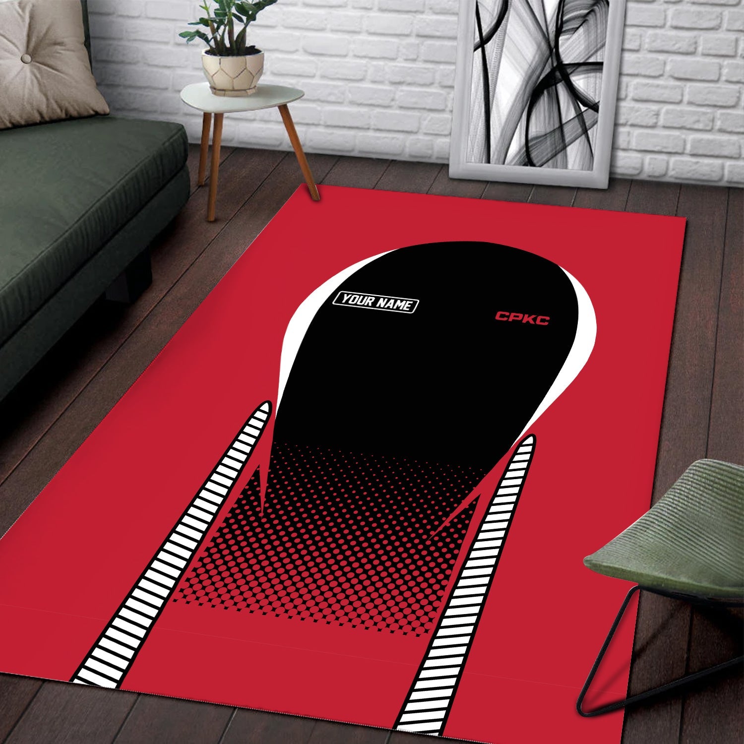 Railspirit Personalized Canadian Pacific Kansas City Area Rug CPKC All Over Printed Rug