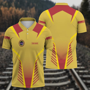 Railspirit Personalized Florida East Coast Railway Polo Shirt Unisex Train Shirt All Over Print