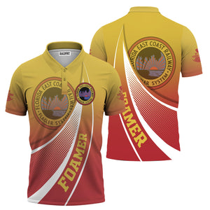 Railspirit Personalized Florida East Coast Railway Polo Shirt Railway-Themed Style Shirt Gift Idea For Trainspotter