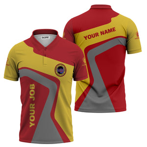 Railspirit Personalized Florida East Coast Railway Polo Shirt Unique Design with Custom Job Position Train Shirt