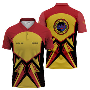 Railspirit Personalized Florida East Coast Railway Polo Shirt Vibriant Style with Custom Position Train Shirt