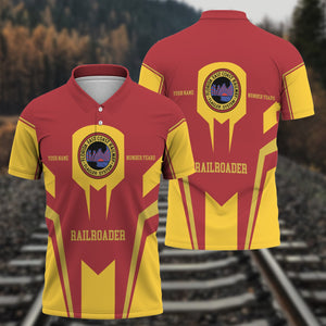 Railspirit Personalized Florida East Coast Railway Polo Shirt Custom Year Railroader Shirt Gift Idea For Train Lover