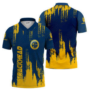 Railspirit Personalized Alaska Railroad Polo Shirt Paint Impact Design Train Shirt for Trackhead