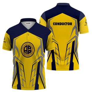 Railspirit Personalized Alaska Railroad Polo Shirt Futuristic Design with Custom Job Train Shirt