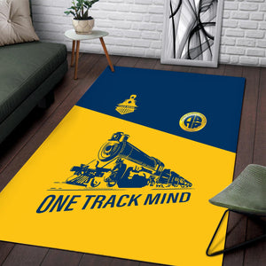 Railspirit Personalized Alaska Railroad Area Rug One Track Mind Train Rug Gift Idea For Train Lover