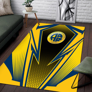 Railspirit Alaska Railroad Area Rug Lightning Graphic Style Rug Gift Idea For Train Lover