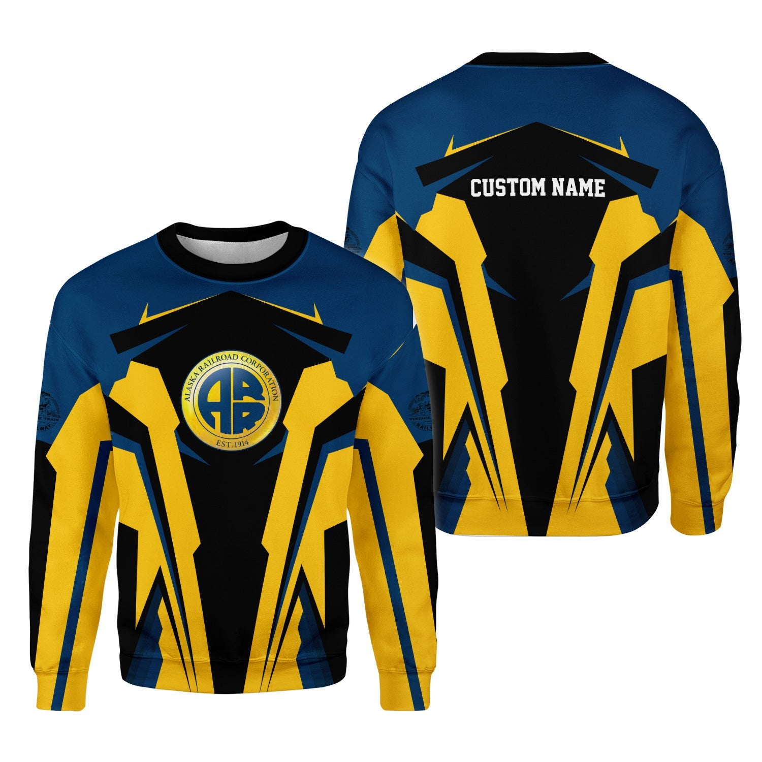 Railspirit Personalized Alaska Railroad Sweatshirt Strong Line Style Train Unisex Shirt All Over Print