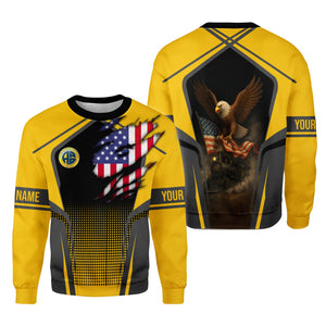 Railspirit Personalized Alaska Railroad Sweatshirt American Eagle Vintage Train Shirt