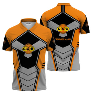 Railspirit Personalized Genesee & Wyoming Inc. Railroad Polo Shirt Engine-Inspired Style Train Shirt for Railroad Fanatic