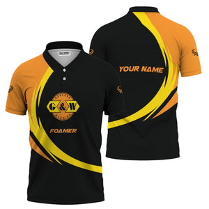 Railspirit Personalized Genesee & Wyoming Inc. Railroad Polo Shirt Unique Graphic Style Shirt For Train Enthusiasts