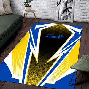 Railspirit Conrail Railroad Area Rug Lightning Graphic Style Rug Gift Idea For Train Lover