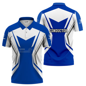 Railspirit Personalized Conrail Railroad Polo Shirt Unique Style with Custom Job Train Shirt