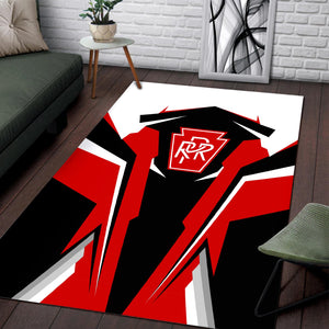 Railspirit Personalized Pennsylvania Railroad Area Rug Strong Line Style Train Area Rug Gift Idea For Train Lover