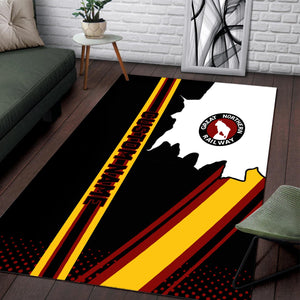 Railspirit Personalized Great Northern Railway Area Rug Vintage GNR All Over Printed Rug