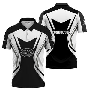 Railspirit Personalized New York Central Railroad Polo Shirt Unique Style with Custom Job Train Shirt