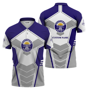 Railspirit Personalized Southern Pacific Railroad Polo Shirt Engine-Inspired Style Train Shirt for Railroad Fanatic