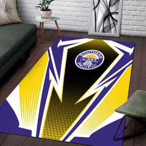 Railspirit Southern Pacific Railroad Area Rug Lightning Graphic Style Rug Gift Idea For Train Lover