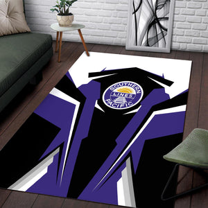 Railspirit Personalized Southern Pacific Railroad Area Rug Strong Line Style Train Area Rug Gift Idea For Train Lover