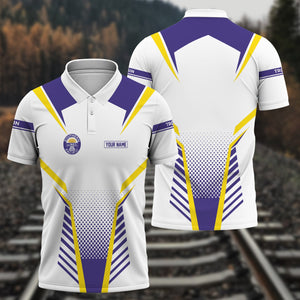 Railspirit Personalized Southern Pacific Railroad Polo Shirt Unisex Train Shirt All Over Print