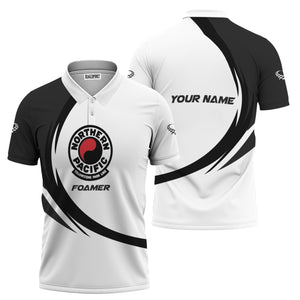 Railspirit Personalized Northern Pacific Railway Polo Shirt Unique Graphic Style Shirt For Train Enthusiasts