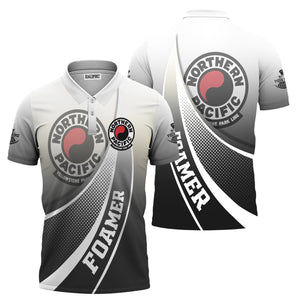 Railspirit Personalized Northern Pacific Railway Polo Shirt Railway-Themed Style Shirt Gift Idea For Trainspotter