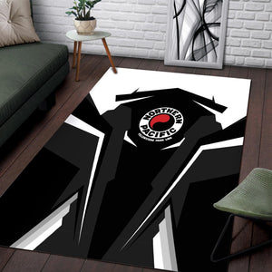 Railspirit Personalized Northern Pacific Railway Area Rug Strong Line Style  Train Area Rug Gift Idea For Train Lover