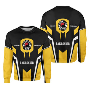 Railspirit Personalized Northern Pacific Railway Sweatshirt Custom Year Railroader Shirt Gift Idea For Train Lover