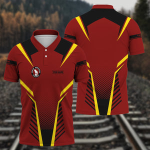 Railspirit Personalized Great Northern Railway Polo Shirt Unisex GNR Train Shirt All Over Print