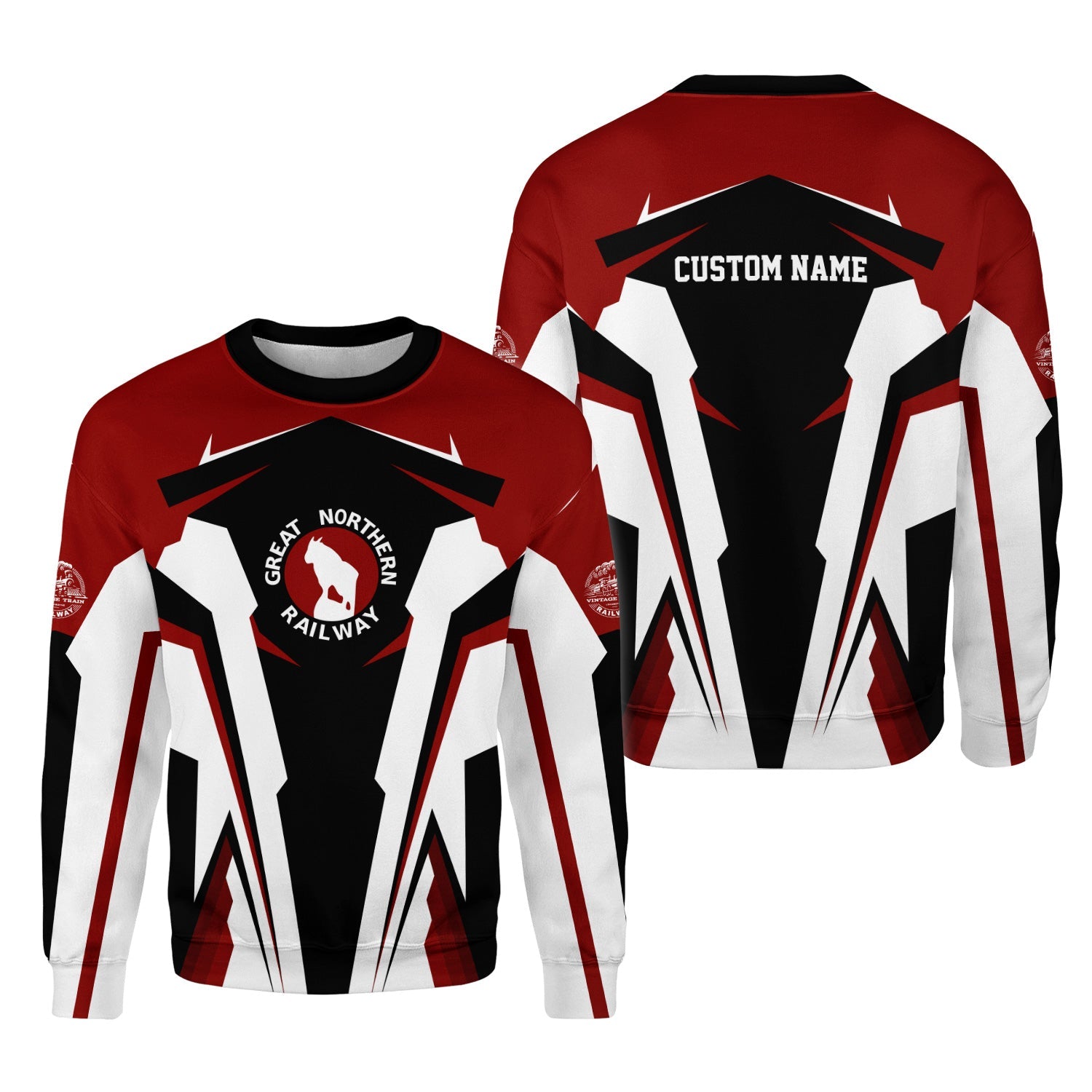 Railspirit Personalized Great Northern Railway Sweatshirt GNR Strong Line Style Train Unisex Shirt All Over Print