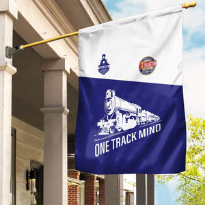 Railspirit Personalized Chicago, Burlington and Quincy Railroad Garden Flag One Track Mind Flag Gift Idea For Train Lover