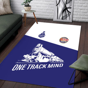 Railspirit Personalized Chicago, Burlington and Quincy Railroad Area Rug One Track Mind Train Rug Gift Idea For Train Lover
