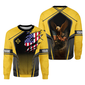 Railspirit Personalized Erie Railroad Sweatshirt American Eagle Vintage Train Shirt