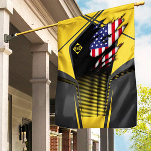 Railspirit Personalized Erie Railroad Garden Flag American Vintage All Over Printed Flag