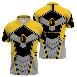 Railspirit Personalized Erie Railroad Polo Shirt Engine-Inspired Style Train Shirt for Railroad Fanatic