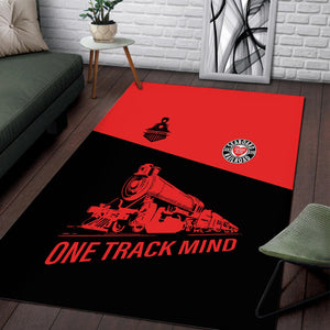 Railspirit Personalized Seaboard Air Line Railroad Area Rug One Track Mind Train Rug Gift Idea For Train Lover
