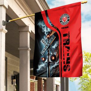 Railspirit Personalized Seaboard Air Line Railroad Garden Flag Railroad Crossing Sign Flag All Over Print