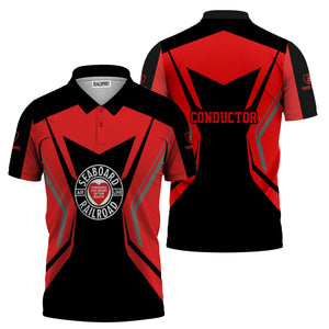 Railspirit Personalized Seaboard Air Line Railroad Polo Shirt Unique Style with Custom Job Train Shirt