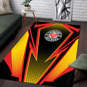 Railspirit Seaboard Air Line Railroad Area Rug Lightning Graphic Style Rug Gift Idea For Train Lover