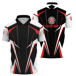 Railspirit Personalized Seaboard Air Line Railroad Polo Shirt Lightning-Edge Design Train Shirt For Railroad Lovers